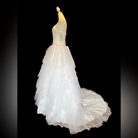 Size 4 Jewel by David’s Bridal Wedding Gown - Picture 2 of 11